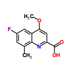 6-Fluoro-4-methoxy-8-methyl-2-quinolinecarboxylic acid图片