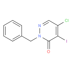 2-Benzyl-5-chloro-4-iodo-3(2H)-pyridazinone Structure
