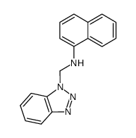 N-(benzotriazol-1-ylmethyl)-1-naphthylamine Structure