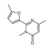 3,6-dimethyl-2-(5-methylfuran-2-yl)pyrimidin-4-one Structure