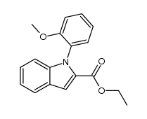 Ethyl 1-(2-Methoxyphenyl)indole-2-carboxylate结构式