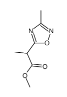 methyl 2-(3-methyl-1,2,4-oxadiazol-5-yl)propanoate结构式