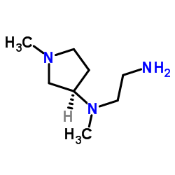 N-Methyl-N-[(3R)-1-methyl-3-pyrrolidinyl]-1,2-ethanediamine Structure