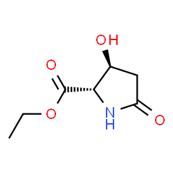 Proline, 3-hydroxy-5-oxo-, ethyl ester, trans- (8CI,9CI)结构式