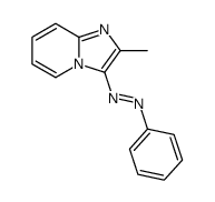 2-methyl-3-phenylazo-imidazo[1,2-a]pyridine结构式