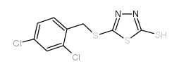 5-[(2,4-dichlorophenyl)methylsulfanyl]-3H-1,3,4-thiadiazole-2-thione Structure