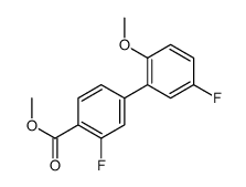 3,5-二氟-2-甲氧基-[1,1-联苯]-4-羧酸甲酯结构式