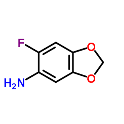 6-Fluoro-1,3-benzodioxol-5-amine结构式