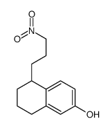 5-(3-nitropropyl)-5,6,7,8-tetrahydronaphthalen-2-ol结构式