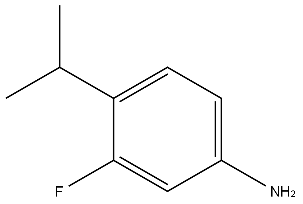 3-fluoro-4-(propan-2-yl)aniline Structure