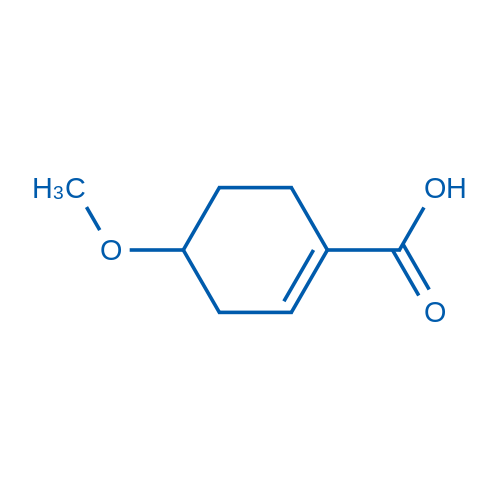 4-Methoxycyclohex-1-enecarboxylic acid Structure