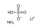 Ammonium lithium sulfate (1:1:1)结构式