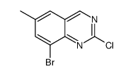 8-Bromo-2-chloro-6-methylquinazoline结构式