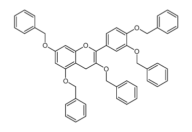 3,5,7-tris(benzyloxy)-2-(3,4-bis(benzyloxy)phenyl)-4H-chromene结构式