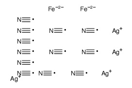 tetrasilver hexacyanoferrate结构式
