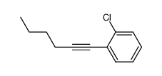 1-(2-chlorophenyl)-1-hexyne结构式