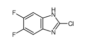 2-氯-5,6-二氟--1H-苯并咪唑结构式