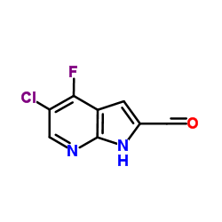5-Chloro-4-fluoro-1H-pyrrolo[2,3-b]pyridine-2-carbaldehyde Structure