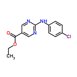 Ethyl 2-[(4-chlorophenyl)amino]-5-pyrimidinecarboxylate Structure
