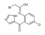 2-bromo-N-[4-chloro-2-(1H-imidazole-5-carbonyl)phenyl]acetamide结构式