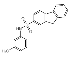 9H-Fluorene-2-sulfonamide,N-(3-methylphenyl)- structure