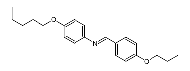 N-(4-pentoxyphenyl)-1-(4-propoxyphenyl)methanimine结构式