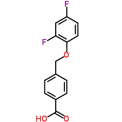 4-[(2,4-Difluorophenoxy)methyl]benzoic acid Structure