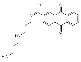 N-[3-(3-aminopropylamino)propyl]-9,10-dioxo-anthracene-2-carboxamide Structure