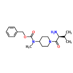 Benzyl methyl[1-(L-valyl)-4-piperidinyl]carbamate结构式