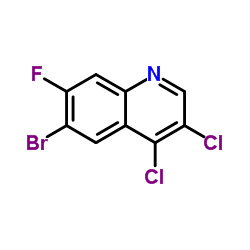 6-Bromo-3,4-dichloro-7-fluoroquinoline Structure