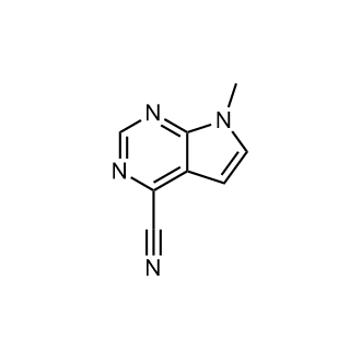7-甲基-7H-吡咯并[2,3-d]嘧啶-4-腈结构式