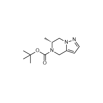 tert-Butyl(6R)-6-methyl-4H,5H,6H,7H-pyrazolo[1,5-a]pyrazine-5-carboxylate structure