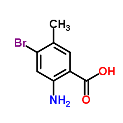 2-Amino-4-bromo-5-methylbenzoic acid结构式