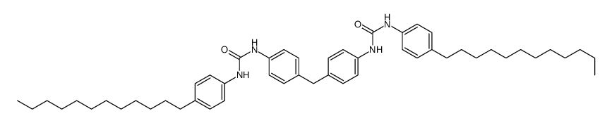 1-(4-dodecylphenyl)-3-[4-[[4-[(4-dodecylphenyl)carbamoylamino]phenyl]methyl]phenyl]urea结构式