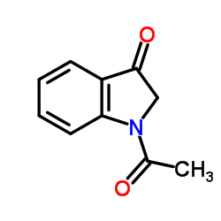 N-乙酰基-3-吲哚啉酮结构式