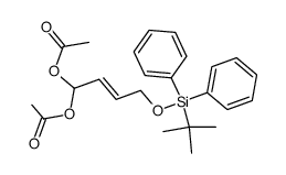 (E)-1,1-diacetoxy-4-(t-butyldiphenylsilyloxy)-2-butene Structure