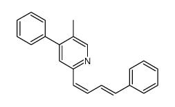 5-methyl-4-phenyl-2-(4-phenylbuta-1,3-dienyl)pyridine Structure
