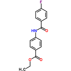 Ethyl 4-[(4-fluorobenzoyl)amino]benzoate结构式