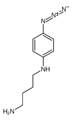 N'-(4-azidophenyl)butane-1,4-diamine结构式
