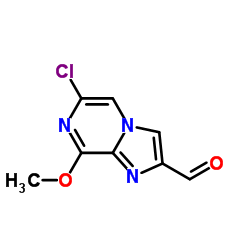 6-Chloro-8-methoxyimidazo[1,2-a]pyrazine-2-carbaldehyde Structure