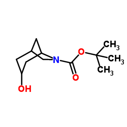 2-Methyl-2-propanyl 3-hydroxy-6-azabicyclo[3.2.1]octane-6-carboxylate structure