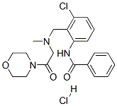 N-[3-chloro-2-[[methyl[2-morpholino-2-oxoethyl]amino]methyl]phenyl]benzamide hydrochloride picture