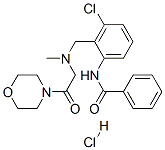 N-[3-chloro-2-[[methyl[2-morpholino-2-oxoethyl]amino]methyl]phenyl]benzamide hydrochloride结构式