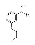 2-propylsulfanylpyridine-4-carbothioamide结构式