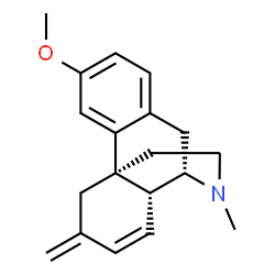 (-)-7,8-Didehydro-3-methoxy-17-methyl-6-methylenemorphinan structure