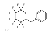 1-(3,3,4,4,5,5,6,6,6-nonafluorohexyl)pyridin-1-ium,bromide结构式