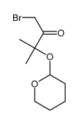 1-bromo-3-methyl-3-(oxan-2-yloxy)butan-2-one结构式