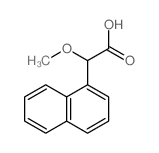 2-methoxy-2-naphthalen-1-yl-acetic acid结构式