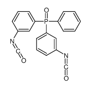 1-isocyanato-3-[(3-isocyanatophenyl)-phenylphosphoryl]benzene Structure