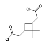 2-[3-(2-chloro-2-oxoethyl)-2,2-dimethylcyclobutyl]acetyl chloride结构式